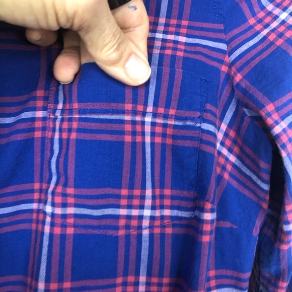 J. Crew Factory Long Sleeve Plaid Button Shirt Fitted Lightweight Cotton - Picture 5 of 9